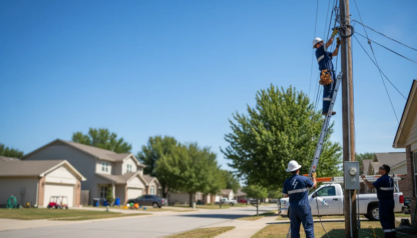Residential electrician providing installation services in Markham, TX